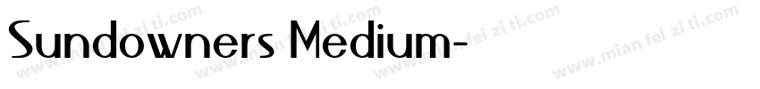 Sundowners Medium字体转换